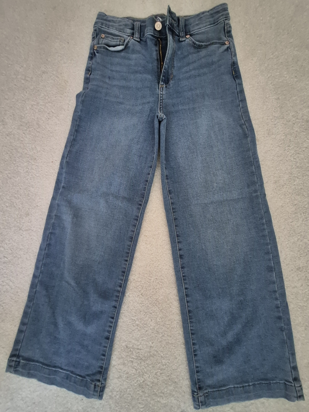 Jordache Wide-Leg Jeans in Medium Blue Wash
